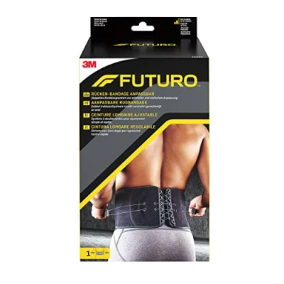 Abbildung von FUTURO Rücken Bandage anpassbar, Verstellbar (73.7 129.5 cm) Hilft bei der Unterstützung eines steifen, verstauchten oder schmerzenden Rückens