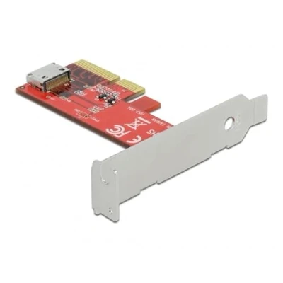 Abbildung von Delock PCI Express x4 Karte zu 1 x intern OCuLink SFF 8612 Low Profile Formfaktor