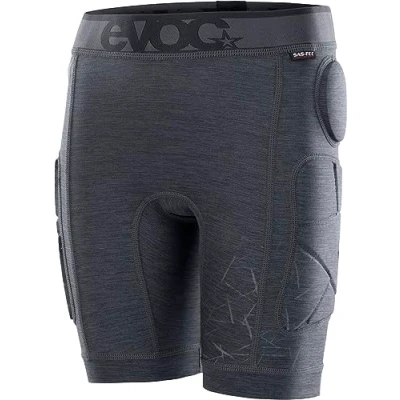 Abbildung von EVOC CRASH PANTS KIDS, Radlerhose (inkl. Hüftprotektoren und Schutzpolster, S.LEISURE(TM) Material, S.Café(R) Technologie gegen Gerüche, maschinenwaschbar, Größe: JL), Carbongrau