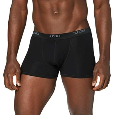 Abbildung von sloggi men Herren Basic Short Boxershorts, Black, 4