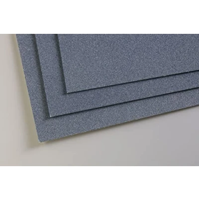 Abbildung von Clairefontaine 696165C Packung mit 5 Zeichenbögen Pastelmat, ideal für Trockentechniken und Pastell, DIN A3 29,7x42 cm 360g, Dunkelblau, 1 Pack