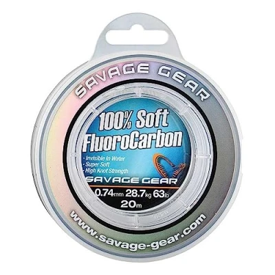 Abbildung von Savage Gear Soft Fluorcarbon Clear 0.74mm (20m) Fluorocarbon