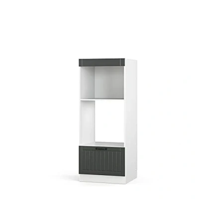 Abbildung von Vicco Mikrowellenschrank Fame Line, Anthrazit/Weiß, 60 cm offen