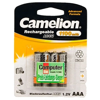 Abbildung von 4X Camelion AAA Akkus 1100mAh für Telefon Siemens Gigaset A510A C610A C610H E300 Duo Trio Telekom Sinus 300 302i A300 Audioline BIGTEL 128 180 182 200 280 380 S670 S 79H S79H E310 E310A
