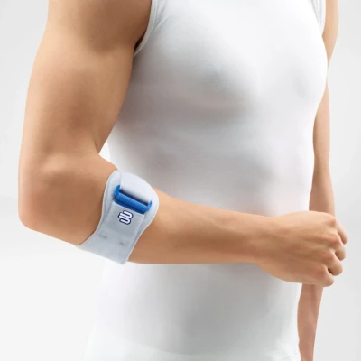 Abbildung von Bauerfeind Armbandage EpiPoint® Ellenbogenorthese titan