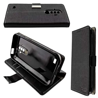 Abbildung von caseroxx Handy Hülle Tasche kompatibel mit Blackview BV6300 / Pro Bookstyle Case Wallet in schwarz