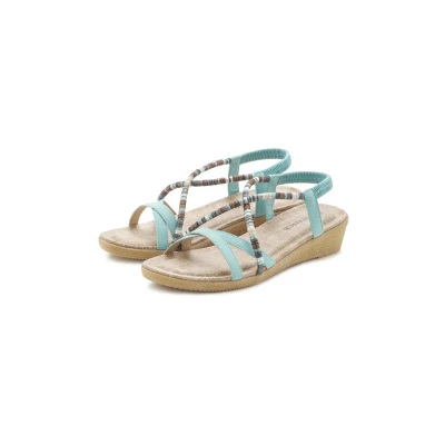Abbildung von Vivance Sandale &quot;Sommerschuh&quot;, mit dezenten Schmuckelementen, Sandalette, Sommerschuh VEGAN