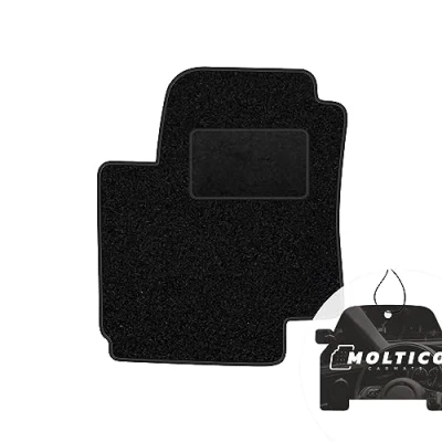 Abbildung von moto MOLTICO Fahrer Fußmatte Auto Velours Fahrerseite Autoteppiche Schwarz Fahrermatte 1 teilig passend für Hyundai H1 2008 2021