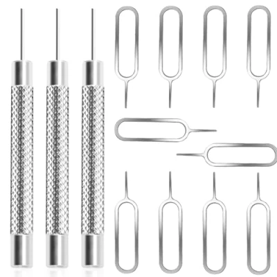 Abbildung von ZELHYEUU 13 Stück SIM Karte Nadel, Karten Entfernungswerkzeug, Kartenträger Auswerfer Pin Auswerfen Removal Tool, Handy zum Öffnen und von Stiften