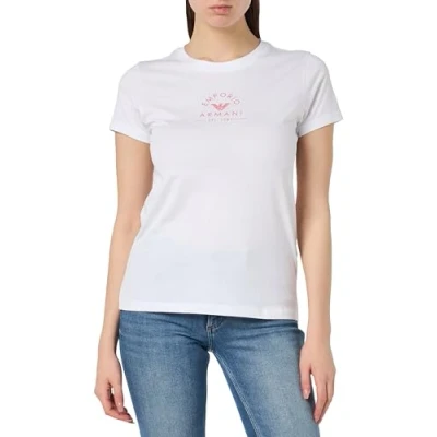 Abbildung von Emporio Armani Damen Iconic Stretch Cotton Logoband Loungewear T Shirt, Weiß, S EU