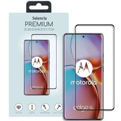 Abbildung von Motorola Edge 40 Pro Panzerglas Selencia Premium Displayschutz Gehärtetes Glas Screen Protector aus gehärtetem für das