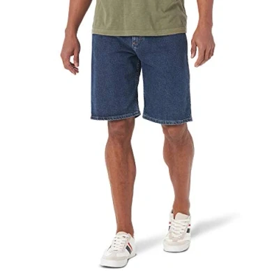 Abbildung von Wrangler Authentics Herren Comfort Flex Waistband Jeans Shorts, Dark Stonewash, 44
