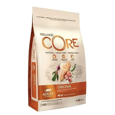 Abbildung von Wellness Core Grain Free Cat Original Truthahn&amp;Huhn Katzenfutter 4...