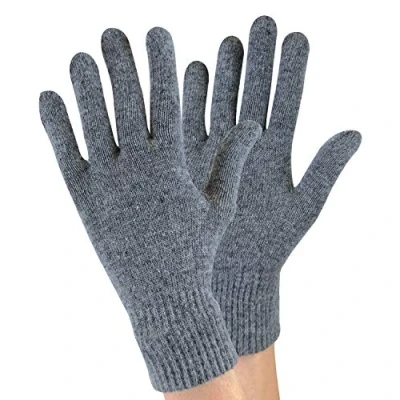 Abbildung von Sock Snob 1 Paar Damen Winter Warm Outdoor Dünn Gestrickt Thermo Wollhandschuhe (One Size, Grey)