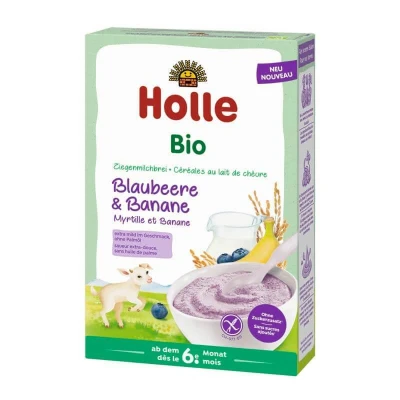 Abbildung von HOLLE BABYFOOD: Ziegenmilchbrei Blaubeere &amp; Banane 200g (Blaubeere Banane, 200g)