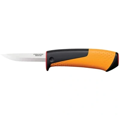 Abbildung von Fiskars Handwerkermesser mit integriertem Messerschärfer