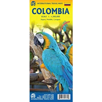 Abbildung von International Travel Map ITM Columbia: Touristische Karte Kolumbien