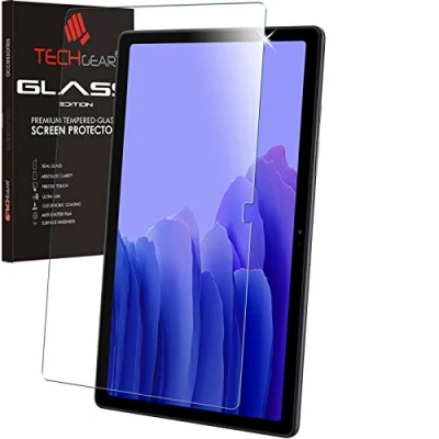 Abbildung von TECHGEAR Matte Glas kompatibel mit Samsung Galaxy Tab A7 10.4 Zoll 2022/2020 (SM T500, SM T505, T507, T509), Matt Blendschutz Schutzfolie Auflage, Original gehärtetes Displayschutzfolie
