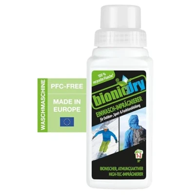 Abbildung von bionicdry Einwasch Imprägnierer für Outdoorkleidung, Sportkleidung und Funktionskleidung