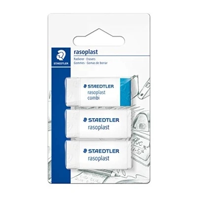 Abbildung von STAEDTLER 526 S BK3D Radierer Blisterkarte mit 2 ST rasoplast