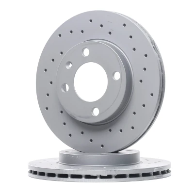 Abbildung von ZIMMERMANN SPORT COAT Z 600.1594.52 Bremsscheibe 239 20 5/4 4 100 innenbelüftet, gelocht beschichtet VOLKSWAGEN: Polo II Coupe, GOLF 2, 3
