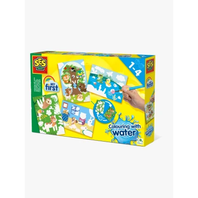 Abbildung von SES Creative 14456 Malen mit Wasser Versteckte Tiere bunt