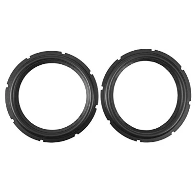 Abbildung von Tihebeyan 10 Zoll (25,4 cm) perforierter Lautsprecher aus Gummi, Reparaturzubehör, Subwoofer, Surround Ringe, Ersatzteile für Reparatur von Lautsprechern oder zum Selbermachen (2 Stück)
