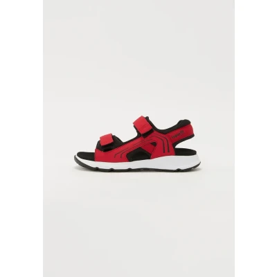 Abbildung von Superfit Criss Cross Unisex Riemensandalette für Kinder, Größe: 31, Rot/schwarz Schuhe