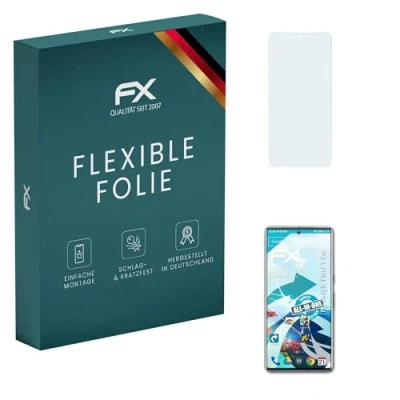 Abbildung von atFoliX Schutzfolie kompatibel mit Google Pixel 7 Pro Folie, ultraklare und flexible FX Displayschutzfolie (3X)