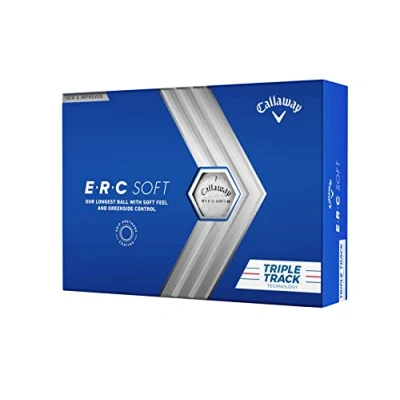 Abbildung von Callaway ERC Triple Track Golfbälle 12B PK (2023 Version, Weiß), Dreispurig, one dozen