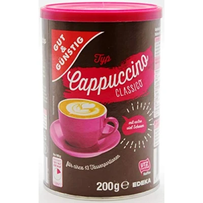Abbildung von Gut &amp; Günstig Cappuccino Classico, 8er Pack (8 x 200g)