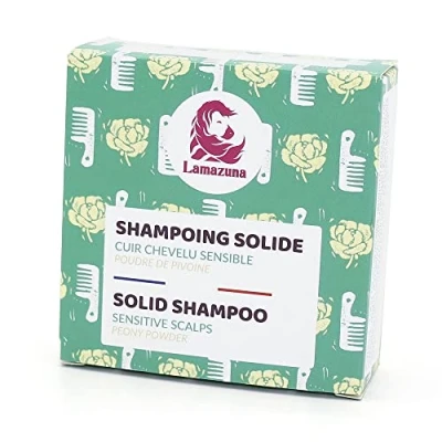 Abbildung von Lamazuna Pioenroospoeder Shampoo Bar Gevoelige Hoofdhuid 70g