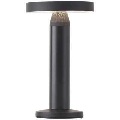Abbildung von Brilliant LED Außen Tischleuchte &quot;Magua&quot;, Außentischleuchte, Solar, 22 cm, 220 lm, 4000 K, Metall, schwarz