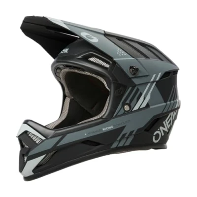Abbildung von O&#039;NEAL Mountainbike Helm MTB Downhill Robustes ABS, Ventilationsöffnungen für Luftstrom &amp; Kühlung, ABS Außenschale Backflip Helmet Strike V.23 Erwachsene Schwarz Grau XL