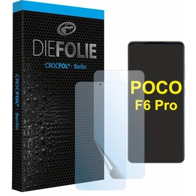 Abbildung von Crocfol für POCO F6 Pro [2 St.] Schutzfolie vom Testsieger selbstheilende Premium 5D Langzeit Panzerfolie (Case Friendly)