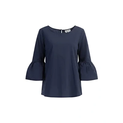 Abbildung von SIDONA Damen Baumwollbluse 25326390 SI01, MARINE, XXL