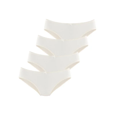 Abbildung von Lascana Vivance BY Jazzpants 4 PACK Slip, Damen, Größe: 48/50, Creme