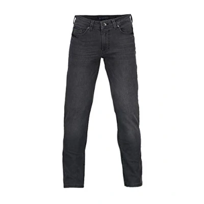 Abbildung von BARBONS Herren Jeans Regular Fit Stretch Hochwertige Straight Hose Business Anzug Freizeit 04 grau 31W / 34L