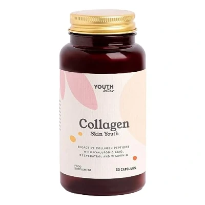 Abbildung von KOLLAGEN Verisol ANTI AGING Patentiertes + Hyaluronsäure Resveratrol Vitamin C bioaktive Kollagenpeptide Verhindert und verzögert die Hautalterung 60 Kapseln