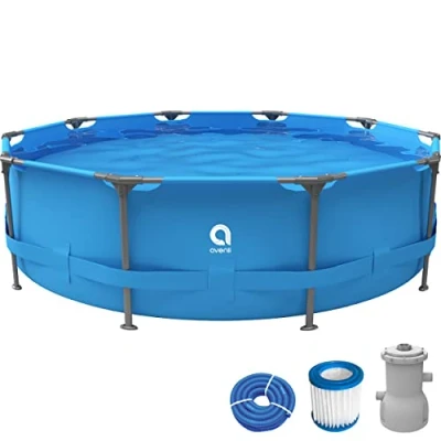 Abbildung von Frame Pool Komplettset rund 366x76 cm blau mit Filterpumpe