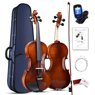 Abbildung von Aileen Violin 4/4 Erwachsene, Geige Anfänger Glänzendes antikes Erscheinungsbild