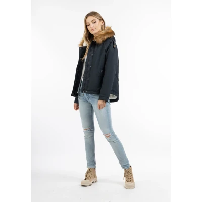 Abbildung von Dreimaster Imane Winterjacke, Damen, Größe: 40, Marine weiss