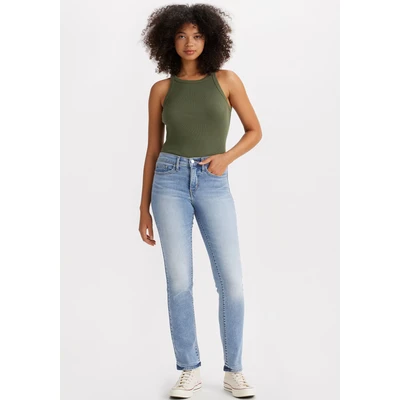Abbildung von Levi&#039;s 314 Shaping Straight Jeans Leg, Damen, Größe: 31x34, River rock