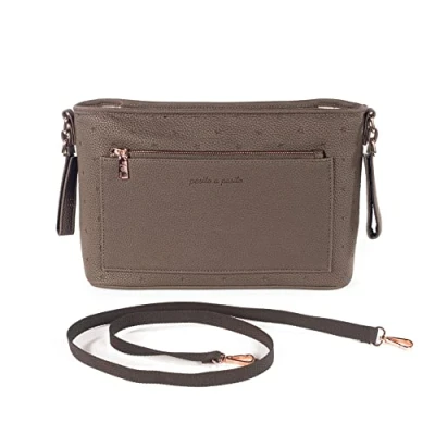 Abbildung von Pasito a Pasito. London Kinderwagen Organizer Tasche aus Kunstleder. Praktisch, elegant und geräumig für unterwegs. Farbe: Braun.