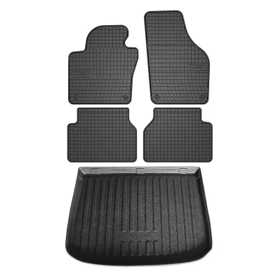 Abbildung von OMAC 7514YPS 484 Fußmattensatz Gummi, TPE (thermoplastischer Elastomer) 5 schwarz VOLKSWAGEN: Tiguan I