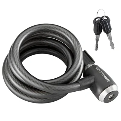 Abbildung von Kryptonite Unisex Erwachsene Kryptoflex 1518 Schlösser, Schwarz, 180cm