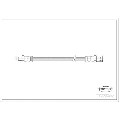 Abbildung von CORTECO 19026432 Bremsschläuche Vorderachse 350 IVECO: DAILY 3 Pritsche/Fahrgestell