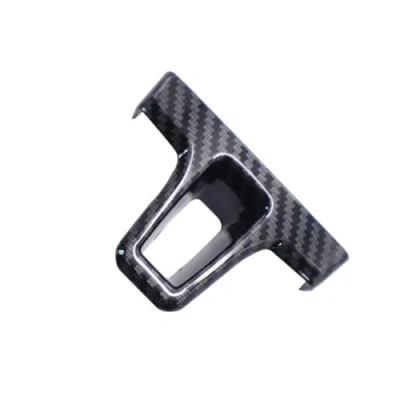 Abbildung von Verkleidung der Konsolenverkleidung Für Golf 6 MK6 ABS Carbon Fiber Texture Lenkrad Abdeckung Unteren Rahmen Trim Console Panel Dekorabdeckung