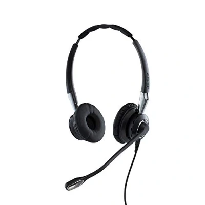 Abbildung von Jabra Biz 2400 II Duo USB leistungsstarkes Profi Kabel Headset mit Noise Cancelling und Bedieneinheit Bluetooth Chip für Unified Communications, Schwarz