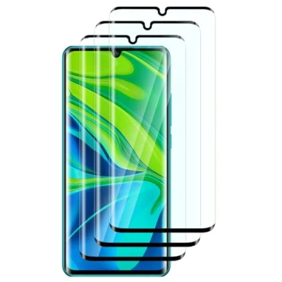 Abbildung von FWKDWHPH [3 Stück Temperglas Schutzfolie für Xiaomi Mi Note 10/Note 10 PRO/Note Lite,3D Volle Bedeckung,9H Härte,kratzfest,blasenfrei,HD Displayschutz